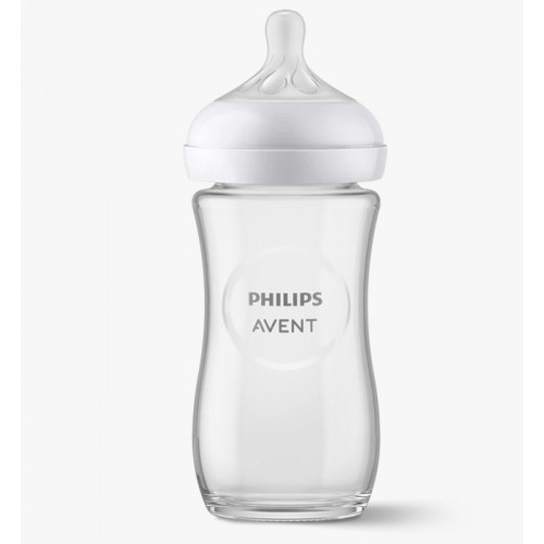Philips Avent Natural Response Glass Bottle 240ml Bottle PK1 (SCY933/01)